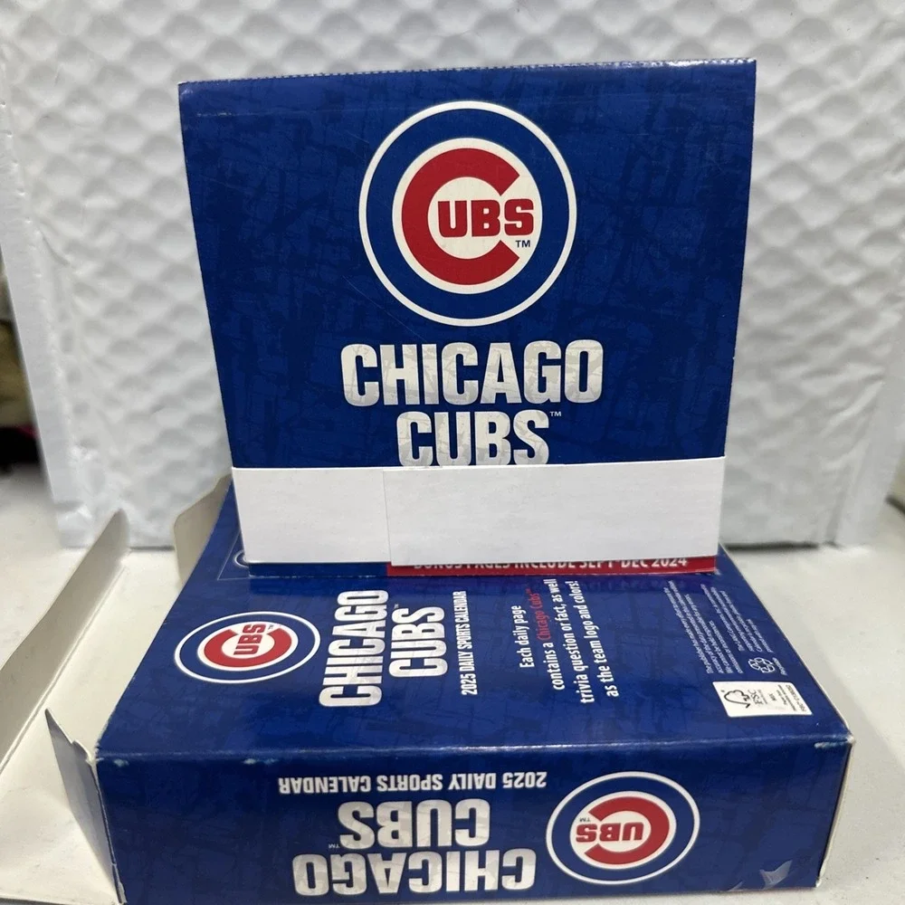 Chicago Cubs Daily Sports Calendar 2025 Trivia Game Brand New Sealed